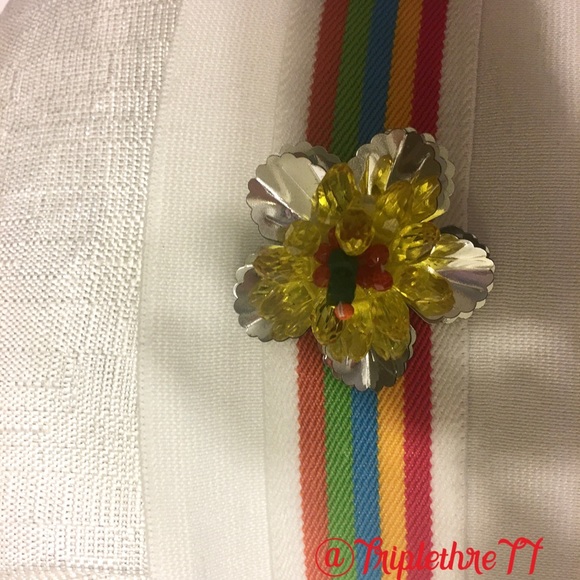 ROMAN Floral Knit Belt - Picture 4 of 8